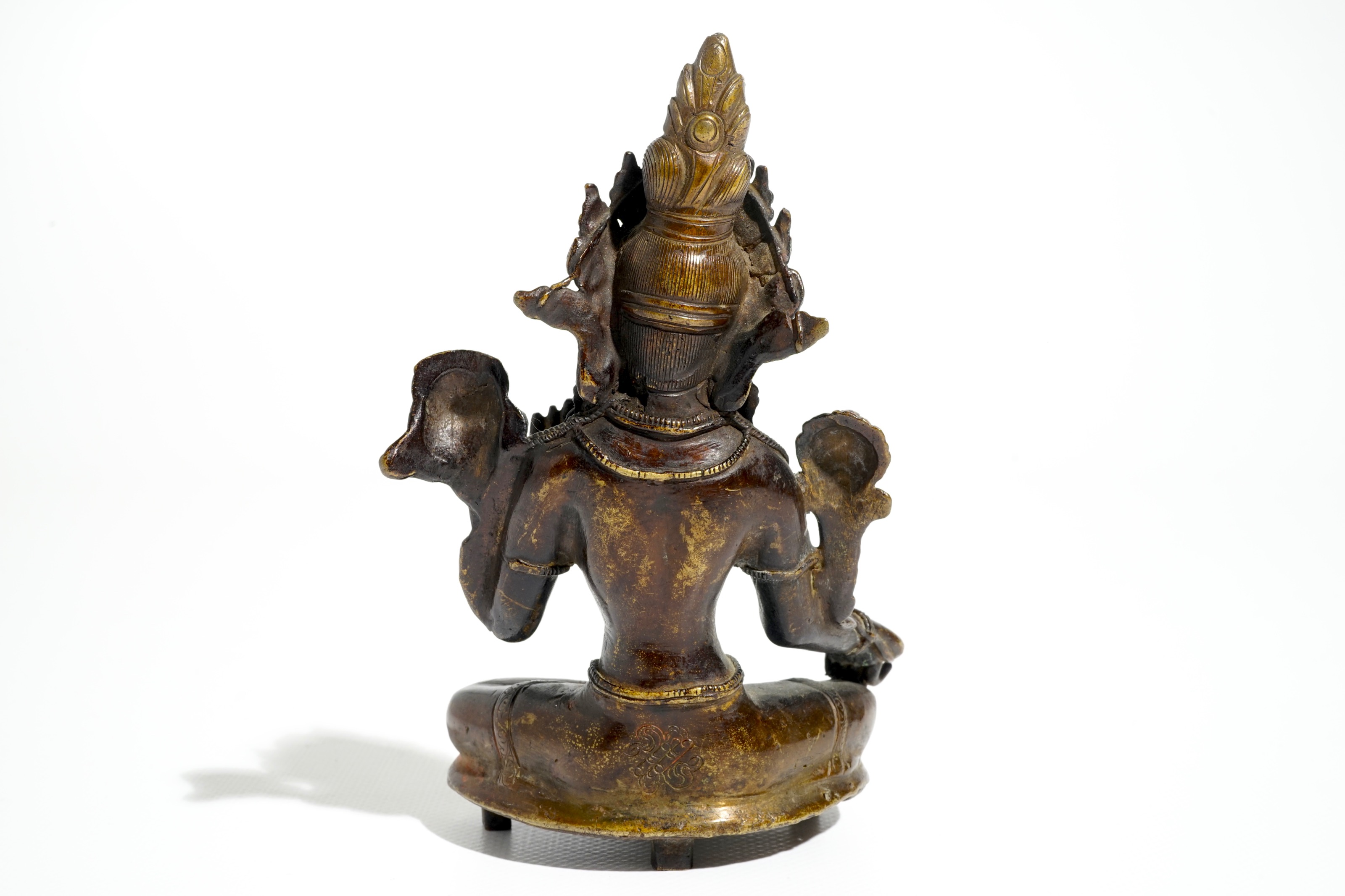 A Sino Tibetan Gilt Bronze Figure Of Green Tara Syamatara Th C