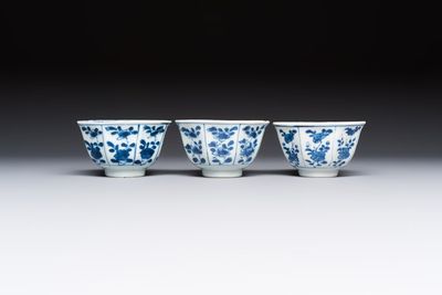 10 Chinese blue and white cups and 16 saucers, Kangxi and later — foto 19