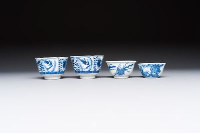 10 Chinese blue and white cups and 16 saucers, Kangxi and later — foto 22