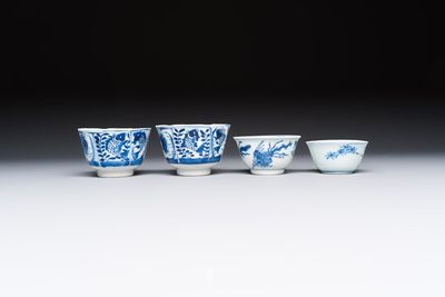 10 Chinese blue and white cups and 16 saucers, Kangxi and later — foto 24