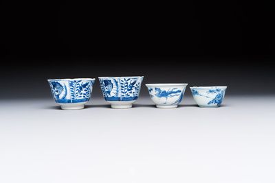 10 Chinese blue and white cups and 16 saucers, Kangxi and later — foto 25