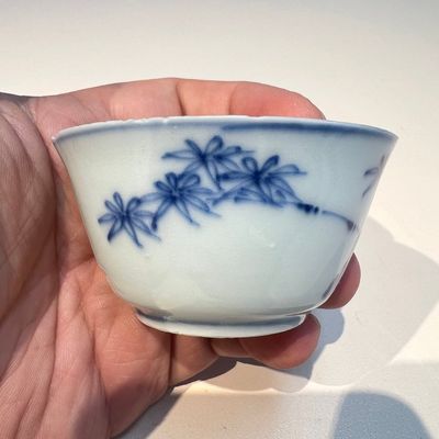 10 Chinese blue and white cups and 16 saucers, Kangxi and later — foto 54