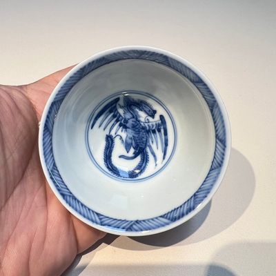 10 Chinese blue and white cups and 16 saucers, Kangxi and later — foto 57