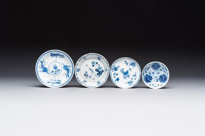 10 Chinese blue and white cups and 16 saucers, Kangxi and later — foto 6