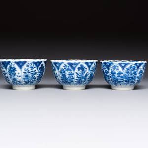 10 Chinese blue and white cups and 16 saucers, Kangxi and later — foto 11