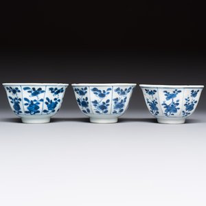 10 Chinese blue and white cups and 16 saucers, Kangxi and later — foto 17