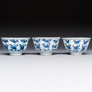 10 Chinese blue and white cups and 16 saucers, Kangxi and later — foto 18