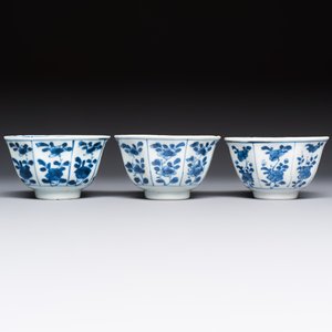 10 Chinese blue and white cups and 16 saucers, Kangxi and later — foto 19