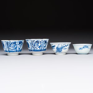 10 Chinese blue and white cups and 16 saucers, Kangxi and later — foto 24