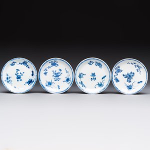 10 Chinese blue and white cups and 16 saucers, Kangxi and later — foto 8