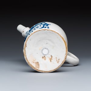 A blue and white Dutch Delft wet drug or syrup jar inscribed 'S CORT: CITRI' — 照片 7