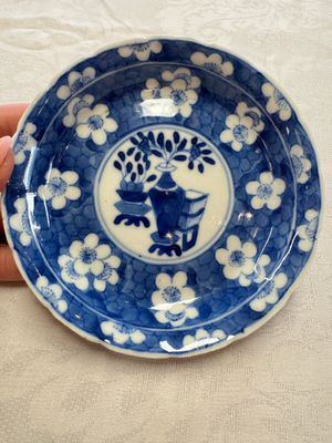 11 Chinese blue and white cups and 10 saucers, Kangxi and jade marks, 18/19th C. — photo 2