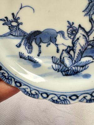 11 Chinese blue and white cups and 10 saucers, Kangxi and jade marks, 18/19th C. — photo 26