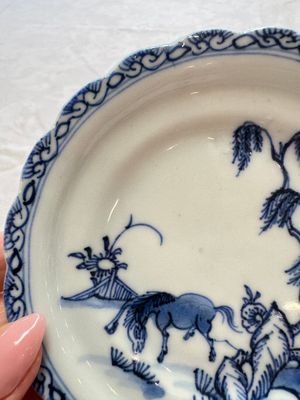 11 Chinese blue and white cups and 10 saucers, Kangxi and jade marks, 18/19th C. — photo 27