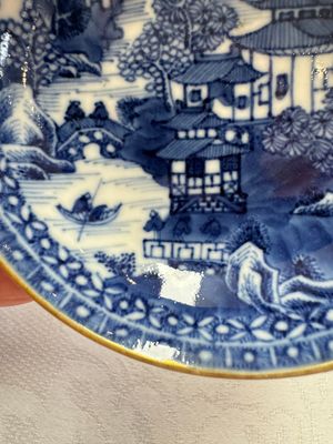 11 Chinese blue and white cups and 10 saucers, Kangxi and jade marks, 18/19th C. — photo 37