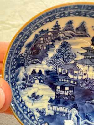 11 Chinese blue and white cups and 10 saucers, Kangxi and jade marks, 18/19th C. — photo 38