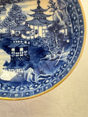 11 Chinese blue and white cups and 10 saucers, Kangxi and jade marks, 18/19th C. — photo 40