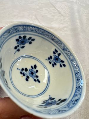 11 Chinese blue and white cups and 10 saucers, Kangxi and jade marks, 18/19th C. — photo 61