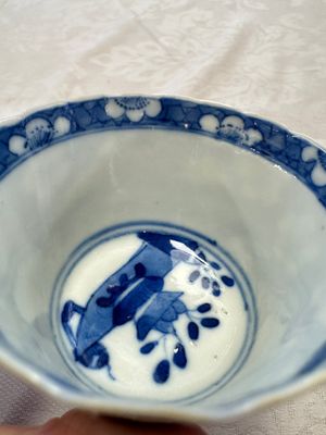 11 Chinese blue and white cups and 10 saucers, Kangxi and jade marks, 18/19th C. — photo 72