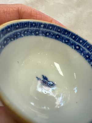 11 Chinese blue and white cups and 10 saucers, Kangxi and jade marks, 18/19th C. — photo 94