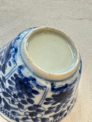 11 Chinese blue and white cups and 9 saucers, Kangxi and jade marks, Kangxi and later — photo 11