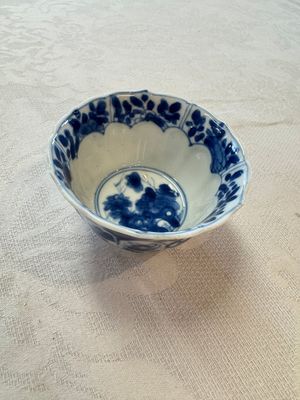 11 Chinese blue and white cups and 9 saucers, Kangxi and jade marks, Kangxi and later — photo 14