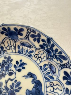11 Chinese blue and white cups and 9 saucers, Kangxi and jade marks, Kangxi and later — photo 39
