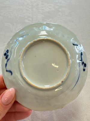 11 Chinese blue and white cups and 9 saucers, Kangxi and jade marks, Kangxi and later — photo 51