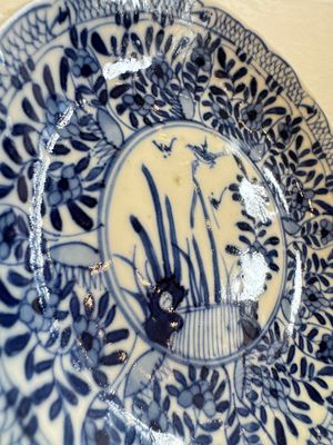 11 Chinese blue and white cups and 9 saucers, Kangxi and jade marks, Kangxi and later — photo 61