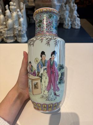 11 Chinese famille rose vases, Guang Hua Yi Pin 光華藝品, Qianlong and Jingdezhen marks, 20th C. — foto 31