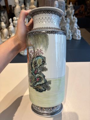 11 Chinese famille rose vases, Guang Hua Yi Pin 光華藝品, Qianlong and Jingdezhen marks, 20th C. — foto 50