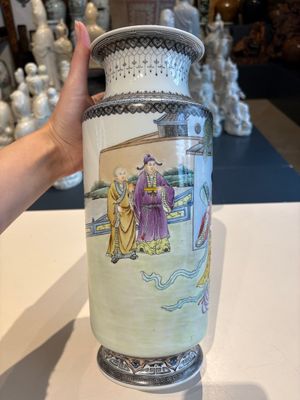 11 Chinese famille rose vases, Guang Hua Yi Pin 光華藝品, Qianlong and Jingdezhen marks, 20th C. — foto 52