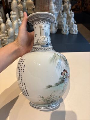 11 Chinese famille rose vases, Guang Hua Yi Pin 光華藝品, Qianlong and Jingdezhen marks, 20th C. — foto 58