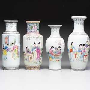 11 Chinese famille rose vases, Guang Hua Yi Pin 光華藝品, Qianlong and Jingdezhen marks, 20th C. — foto 4