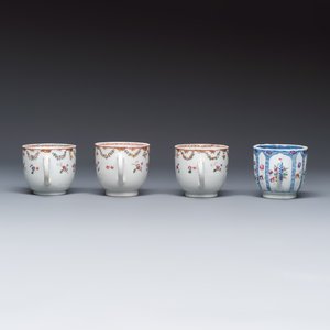11 Chinese famille rose wares, one with gilt-bronze mounts — 照片 3