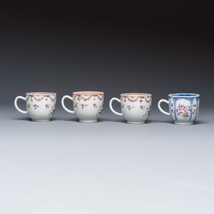 11 Chinese famille rose wares, one with gilt-bronze mounts — 照片 4