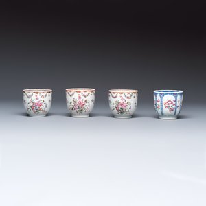 11 Chinese famille rose wares, one with gilt-bronze mounts — 照片 5