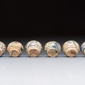 11 Chinese Swatow blue and white jarlets, Ming — photo 13