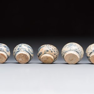 11 Chinese Swatow blue and white jarlets, Ming — photo 7