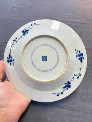 12 Chinese blue and white plates with figural and floral design, 18th C. — 照片 17