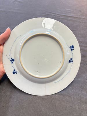 12 Chinese blue and white plates with figural and floral design, 18th C. — 照片 19