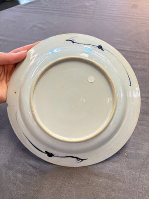 12 Chinese blue and white plates with figural and floral design, 18th C. — 照片 21