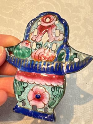 12 Chinese Canton enamel hanging ornaments, 18/19th C. — foto 28