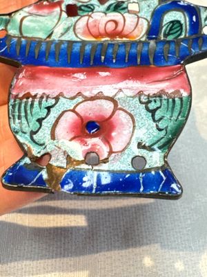 12 Chinese Canton enamel hanging ornaments, 18/19th C. — foto 3