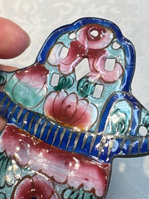 12 Chinese Canton enamel hanging ornaments, 18/19th C. — foto 62