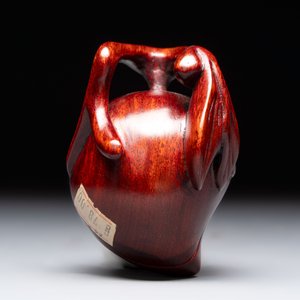 12 various Chinese carved huali and hongmu fruit-form covered boxes, 20th C. — photo 15