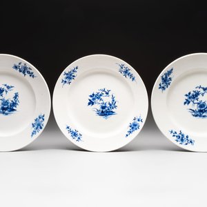 13 blue and white Tournai porcelain plates with floral design, 18/19th C. — photo 6