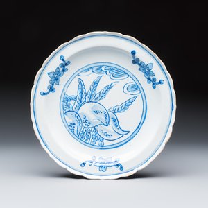13 blue, white and polychrome Dutch Delft plates — photo 18