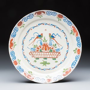13 blue, white and polychrome Dutch Delft plates — photo 22