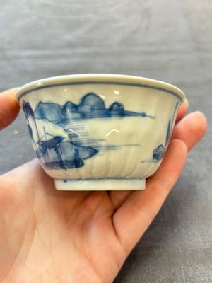 13 Chinese blue and white cups and 15 saucers, Kangxi — 照片 13